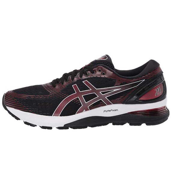 Asics Men's Gel-Nimbus 21 Running Shoes 1011A169 Size 12 Medium D Wine Black - Picture 1 of 9